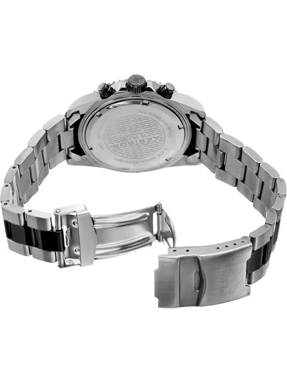 NWT Akribos XXIV Men's Casual Quartz Black Dial Men's Watch
